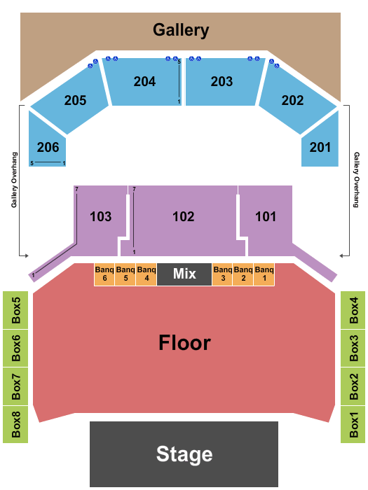 The Chelsea Mastodon Seating Chart